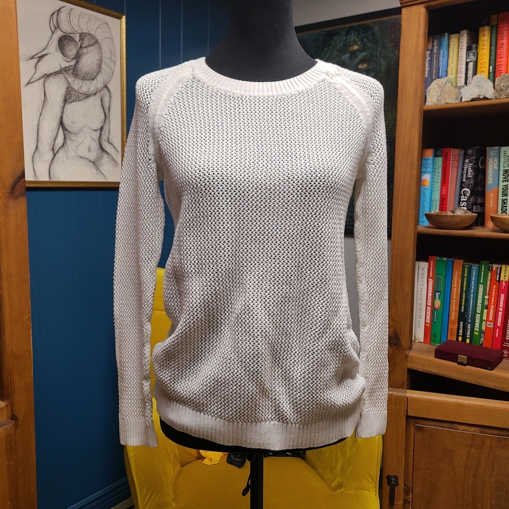 Talbots Open Knit Light Sweater Size S